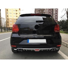 Volkswagon Polo Mk5 Uyumlu Body Kit Difüzör 4 Çıkış Yuvarlak Gri Model 1