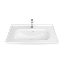 Creavit Antik Dolap Uyumlu 80 Cm Lavabo Ve Ayak Seti Beyaz