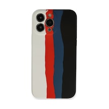 Apple iPhone Uyumlu 13 Pro Kılıf Ebruli Lansman Silikon - Beyaz-siyah Bzsxx00 1