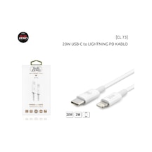 Subzero CL73 USB-C TO Lightnin 20 W PD Kablo 2 M