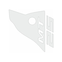 Yamaha Mt-25 Uyumlu Beyaz Siperlik Sticker Set Standart