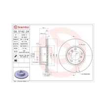 Brembo 09514224 Fren Diski On 34111157503 34111158040 34111159897 - 2 Adettir
