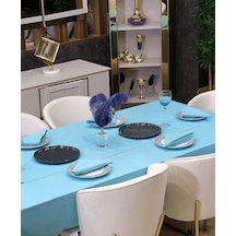 Dream Kumaş Peçete Modelleri Leke Tutmaz Kumaş Peçete Çeyiz Seti 6lı Paket Açık Mavi