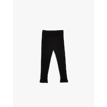 Koton Basic Tayt Beli Lastikli Kaşkorse Pamuklu Siyah 5wmg40005ak Siyah