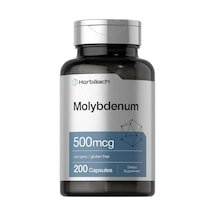 Horbaach Molybdenum 500mcg Quick Release 200 Capsules Amin... Aromasız