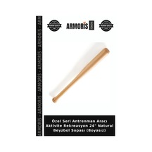 Özel Seri Antrenman Aracı Aktivite Rekreasyon 24" Natural Beyzbol Sopası Boyasız