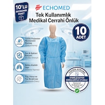 Echomed 10'lu Paket Tek Kullanımlık Medikal Cerrahi Önlük