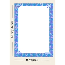 A5 Boyutunda Geometrik Desenli Not Defteri 45 Yaprak Ofis Ve Okul İçin Çok Renkli