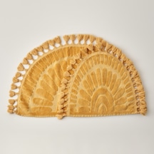 %100 Pamuk Sunshine Paspas Takımı Hardal 60x100-50x60 Çok renkli
