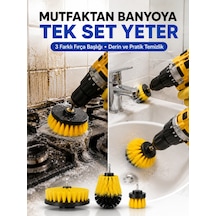 Profesyonel Matkap Ucu Temizlik Fırçası 3 Lü Set - Bayi Depom
