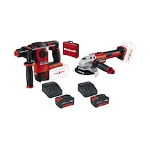 Einhell Herocco Kırıcı Axxio Avuç Taşlama 2 x 4.Ah Starter Kit Akü ve Şarj Ünitesi