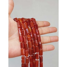 Bileklik Boy Akik Taşı 7x12mm Yarım Dizi 49920 18cm Uzunluğundadır Çok Renkli