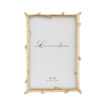 4x6 Gold Metal Picture Frame With Natural Branch Design
