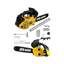 Dragro DRG-25TSTR 25 CC Mini Benzinli Testere Ağaç Odun Dal Budama Ve Kesme Testeresi Sarı