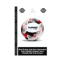 Özel Üretim Açık Hava Antrenman Topu Etkinlik Hummel Terra Football Ball 5 No Kırmızı