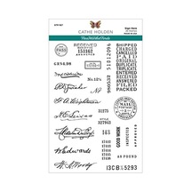 Spellbinders Sign Here By Cathe Holden Şeffaf Damga Seti