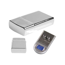Diamond Zippo Çakmak Şeklinde Kutulu Mini Cep Hassas Dijital Terazi 200gr-0.01 Çok Renkli