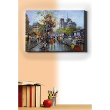 Webstyle Sayılarla Boyama Seti Kasnaklı Notre Dame'da Kitapçılar 50 X 65 Cm