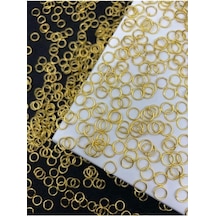 25gr Gold/altın Sarısı Renk 6mm Metal Takı Yapım Halkası,klips Halka Ort 370-410 Adet Diğer