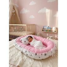 Babynest Yer Yatağı Yıldızlı Pembe Bebeciden