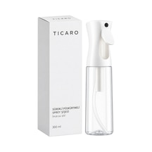 Tıcaro 300 Ml Sürekli Püskürtmeli Boş Sprey Şişesi, 360 Püskürtme, Şeffaf