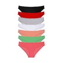 Royaleks 7 Adet Süper Eko Set Likralı Kadın Slip Külot Set 6 (553828668)-S Çok Renkli
