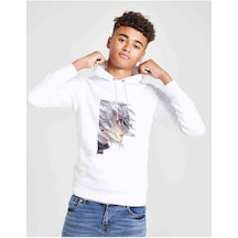 Tshirthane Anime Tokyo Ghoul Anteiku Baskılı Unisex Çocuk Kapüşonlu Sweat (528936260) Beyaz