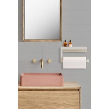 Rulo Kağıt Havluluk Peçetelik Banyo Düzenleyici BEYAZ KAGITHAVLU