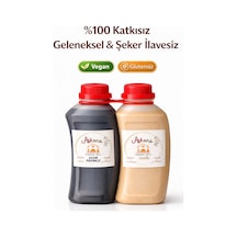 Doğal Üzüm Pekmezi&tahin Seti, %100 Katkısız,geleneksel,şeker İlavesiz, Saf, Ekonomik Paket,2'li
