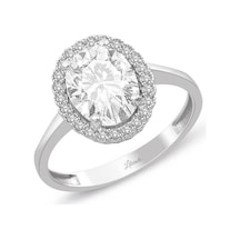 Lilarote Oval Tektaş Taşlı Altın Yüzük