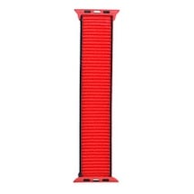Apple Watch 44mm Uyumlu Krd-03 Hasır Kordon - 67-tricolor Red