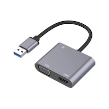 Sones Usb-c / Type-c 3.0 - Hdmı / Vga Dönüştürücü