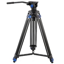 Ayex Vt-827 Profesyonel Video Tripod 20kg Taşıma Kapasiteli Video Kafalı & Çantalı -