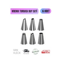 8 Parça Krema Torbası Duy Seti 6 Duy Ve 2 Bağlantı Başlığı