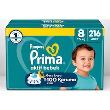 Prima Bebek Bezi 8 Beden 17+ Kg Xxx Large 216 Adet Süper Ultra Pk 8 Numara