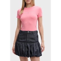 Tommy Jeans Bayan T Shirt Dw0dw18398 Tıe Pembe