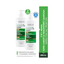 Vichy Dercos Dandruff Ds 2'si 1 Arada Kepek Karşıtı Nemlendirici Şampuan 3 x 390 ML