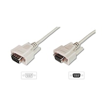 Seri Uzatma Kablosu, D-Sub 9 Erkek / D-Sub 9 Dişi, 5 metre, CU,