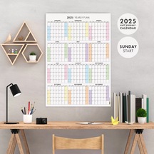 Amerikan Standardı 2027 Yıllık Planlayıcı Duvar Takvimi, United States Calendar