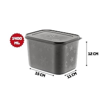 No Frost Silikon Yumuşak Kapalı Saklama Kabı Dondurucu Ve Buzluk Saklama Kabı 1400ml, Kapaklı No Frost Saklama Kabı 1400ml, Derin Dondurucu Saklama Kabı 1400ml