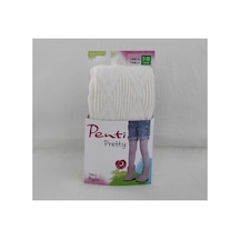 Penti Yüksek Pamuk Oranı Knitwear Külotlu Çocuk Çorabı Vanılya