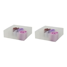 Çekmece İçi Düzenleyici Set,12 Bölmeli Pvc 2 Adet 30x30x10cm Şeffaf