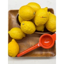 Renkli Döküm Limon Sıkacağı Limon Presi Büyük Boy, Rennkli Metal Limon Sıkacağı, Döküm Naranciye Sıkacağı Turuncu Çok Renkli