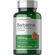Horbäach Berberine With Ceylon Cinnamon 2000mg 120 Veggie Caps Aromasız