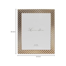 Frames Elmas Desenli Cilalı Metal Resim Çerçevesi, 8x10, Altın