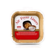 Air Fryer Kağıt Pişirme Kalıbı Kare, Taban 20cm, Kenar 4.5cm 50'li