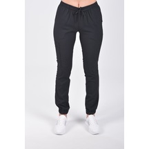 Siyah Likralı Jogger Pantolon Siyah Siyah