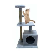 Nursoft Tek Delikli Kedi Tırmalama ve Oyun Evi 97 CM