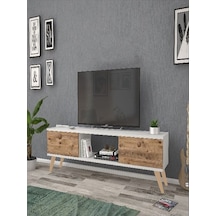 Mbes Mobilya Eda Beyaz-Atlantik 140 Cm Tv Ünitesi