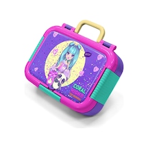 Coral High Kids Mor Pembe Anime Kız Desenli Paslanmaz Çelik Beslenme Kabı 39248 Mor